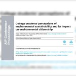 Read more about the article <strong>College Students’ Perceptions of Environmental Sustainability and Its Impact on Environmental Citizenship</strong>