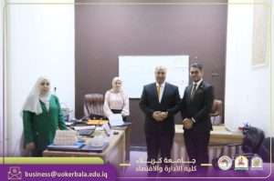 Read more about the article Dean of the College of Administration and Economics Congratulates Dr. Amir Ali Khalil on His Appointment as Head of the Career Development and Employment Division at the Presidency of the University of Karbala