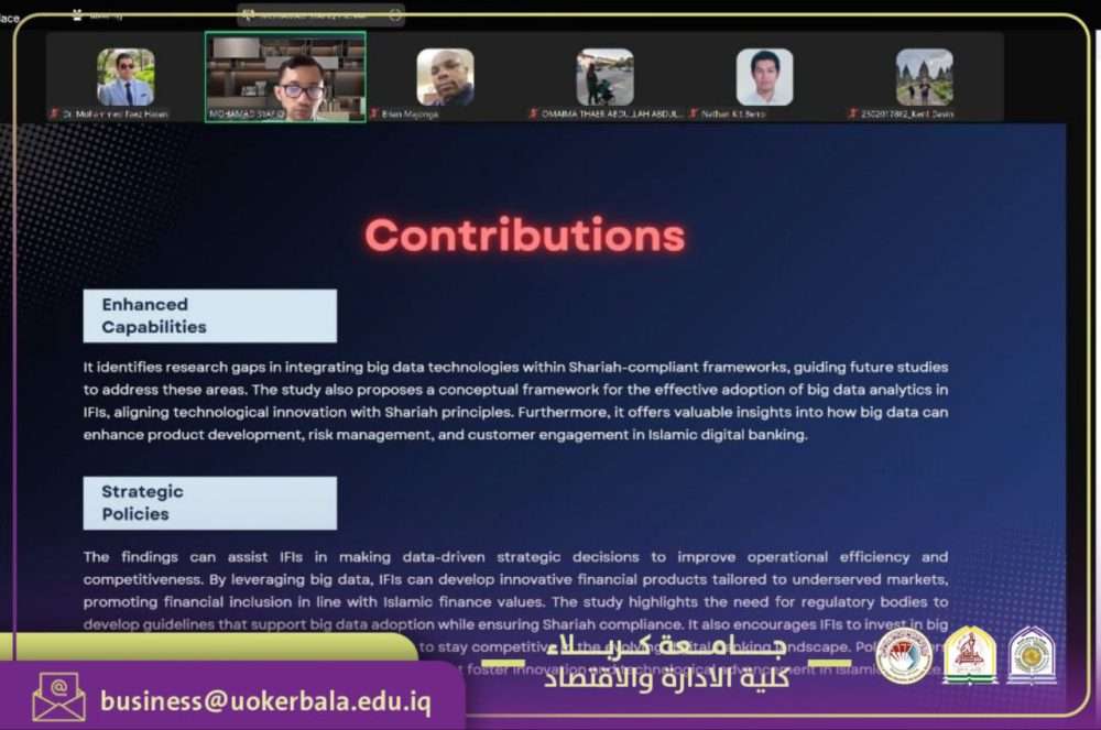 You are currently viewing Faculty Members from the College of Administration and Economics – University of Karbala Participate in a Scientific Conference in the United Kingdom