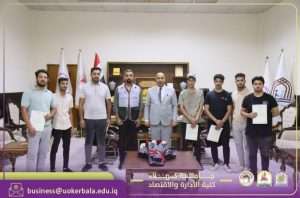 Read more about the article The Dean of the College of Administration and Economics at the University of Karbala Honors the Air Conditioning Maintenance Team of the Higher Education Authority at the Holy Shrine of Imam Hussain