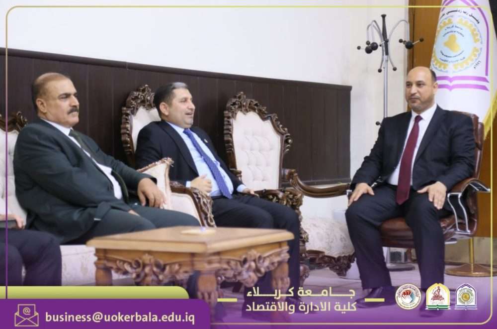 You are currently viewing Dean of the College of Tourism at the University of Karbala Extends Eid al-Adha Greetings to the Dean of the College of Administration and Economics