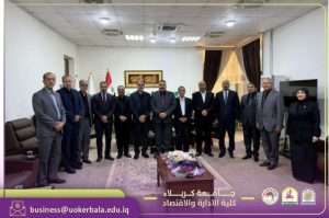 Read more about the article The Dean of the College of Administration and Economics at the University of Karbala Participates in Receiving the Delegation from the University of Isfahan to Discuss Academic Cooperation and Organize a Joint International Conference