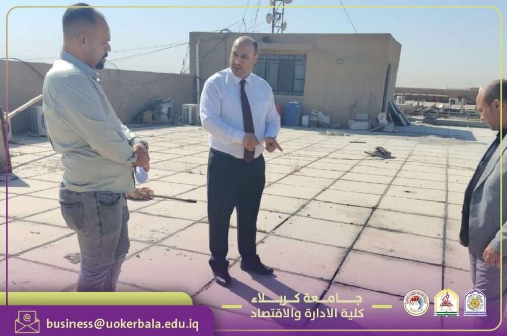 You are currently viewing College of Administration and Economics Carries Out Roof Maintenance of the Dean’s Building in Preparation for the New Academic Year