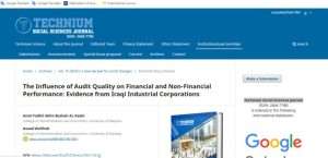 Read more about the article Two academics from University of Karbala and University of Babylon (Prof. Dr. Asaad Mohammed Ali Wahab Al-Awad – Assist. Lecturer Amal Fadel Akho Basha) have published a scientific study titled: “The Impact of Audit Quality on Financial and Non-Financial Performance: Evidence from Iraqi Industrial Companies.”