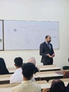 Read more about the article The Instructor (Prof. Dr. Husam Hussein Shiaa) Delivers a Lecture Titled “Narcotic Substances and Negative Behaviors”