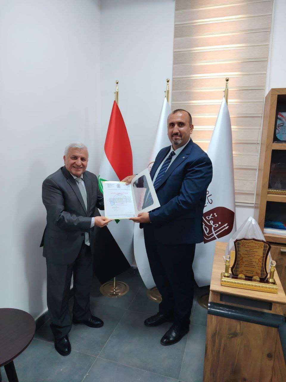 You are currently viewing College of Administration and Economics – University of Karbala Congratulates Asst. Prof. Dr. Mahdi Wahab Nasrallah on His Appointment as Dean of the College of Administration and Economics at Al-Safwa Private University
