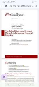 Read more about the article A Research Team from the College of Administration and Economics – University of Karbala Publishes a Scientific Paper in a Reputable European Journal on the Role of Electronic Payment Methods in Enhancing Financial Inclusion