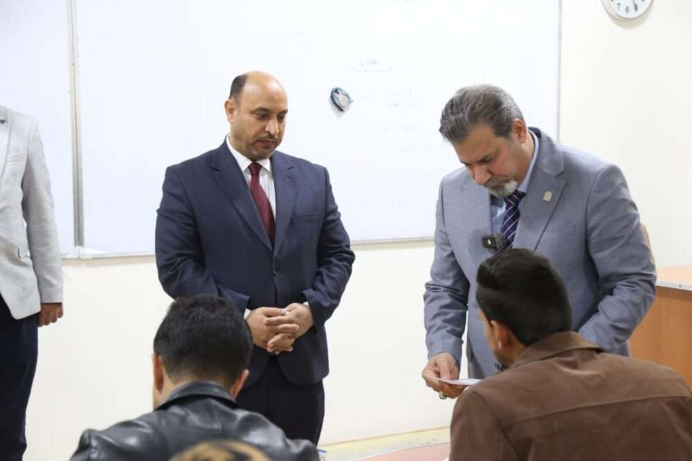 President of the University of Karbala Inspects First-Term Final Exams at the College of Administration and Economics