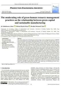 Read more about the article A Research Team from the University of Karbala and Sadat Academy Publishes a Scientific Study on Sustainable Manufacturing and Green Human Capital